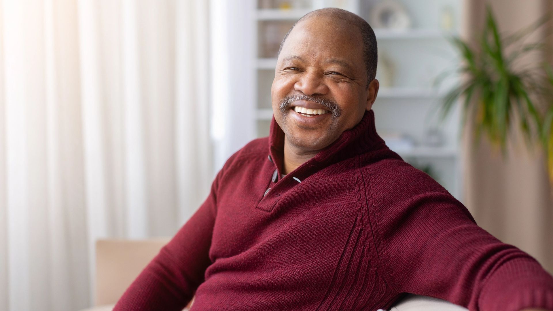 elderly gentleman smiling