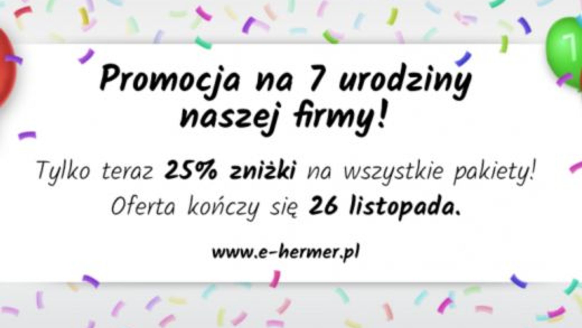 Zrób sobie prezent czyli urodzinowa promocja