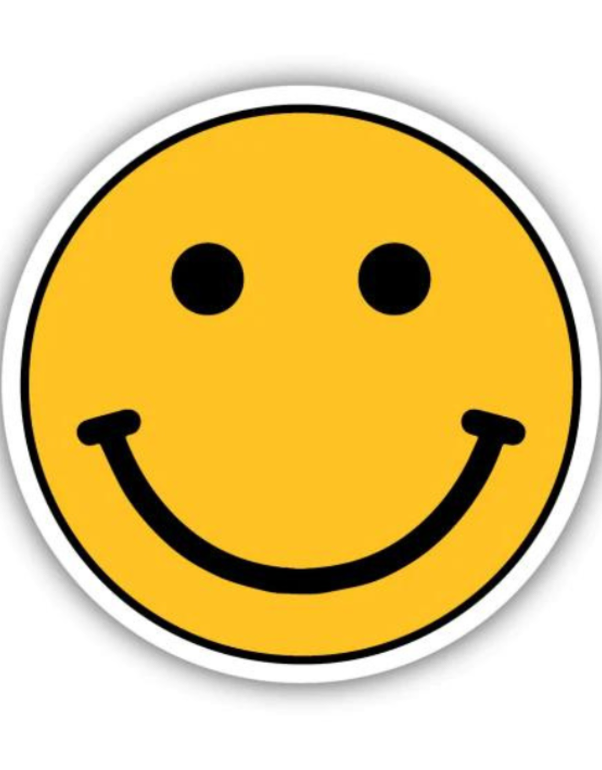 smiley face sticker