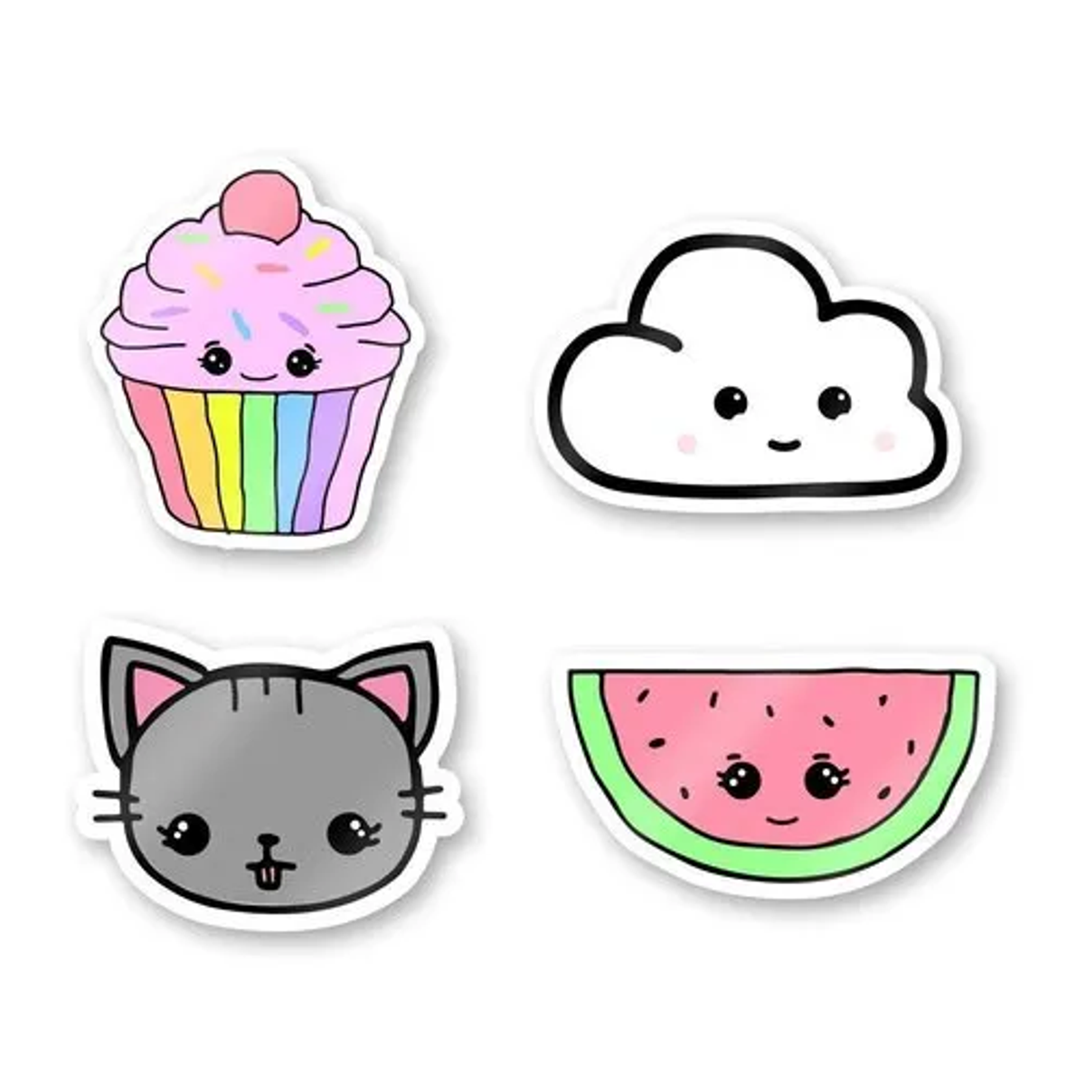 cupcake cloud cat and melon