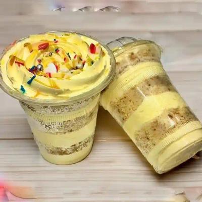 Layered Jar Cake with Caramel Drizzle