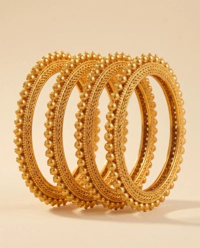 Jodhpuri Gokhru Bangles · Yellow Gold · Traditional Jewellery — Ashok Jewels, Jodhpur view 1