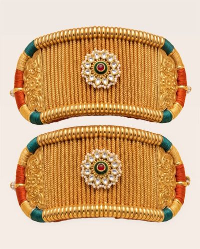 Rajasthani Traditional Bajubandh · Yellow Gold · Traditional Jewellery — Ashok Jewels, Jodhpur view 1