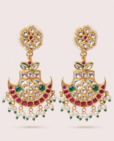 Jadau Pankhi Set · Yellow Gold · Traditional Jewellery — Ashok Jewels, Jodhpur view 2
