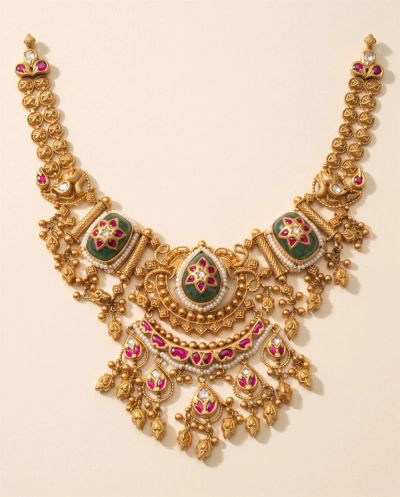 Hadi Rani Heritage Necklace Set · Yellow Gold · Gold Jewellery — Ashok Jewels, Jodhpur view 1