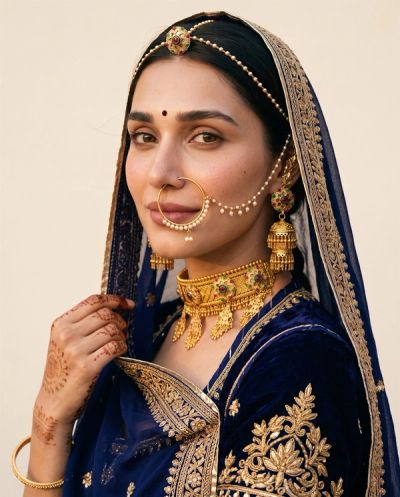 Umaid Choker Set · Yellow Gold · Traditional Jewellery — Ashok Jewels, Jodhpur view 3