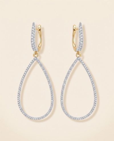 Isadora Diamond Drops · Yellow Gold · Lightweight Everyday Jewellery — Ashok Jewels, Jodhpur view 1