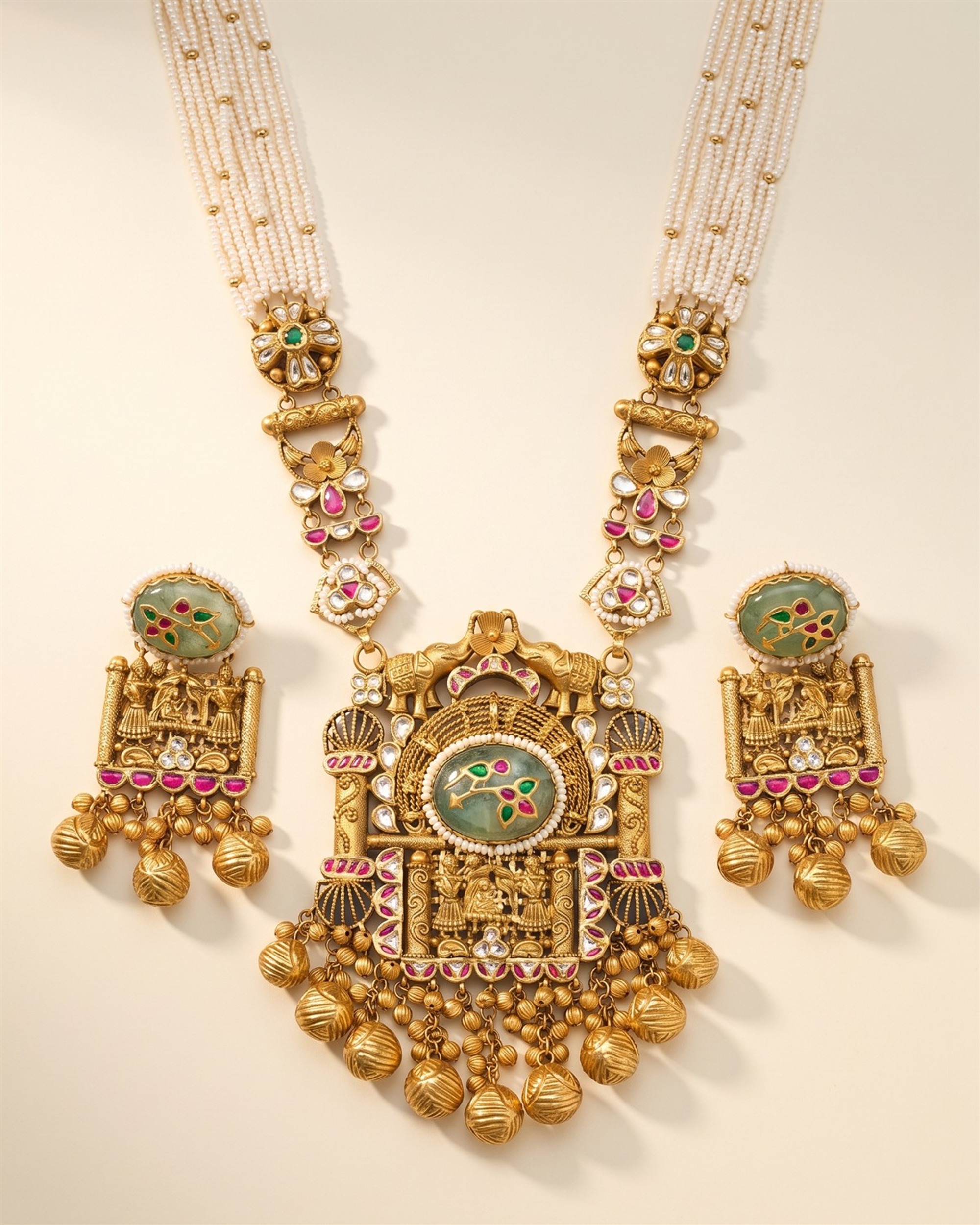 Traditional Long Set (Rajwadi) · Yellow Gold · Gold Jewellery — Ashok Jewels, Jodhpur