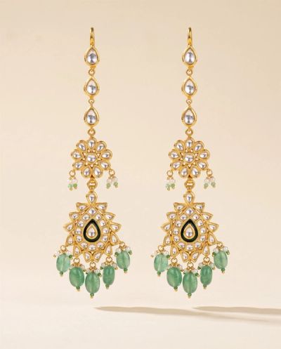 Krishnakumari Rajwadi Choker Set · Yellow Gold · Bridal Sets — Ashok Jewels, Jodhpur view 2