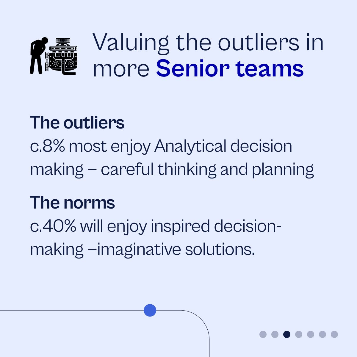Valuing the outliers in more Senior teams 