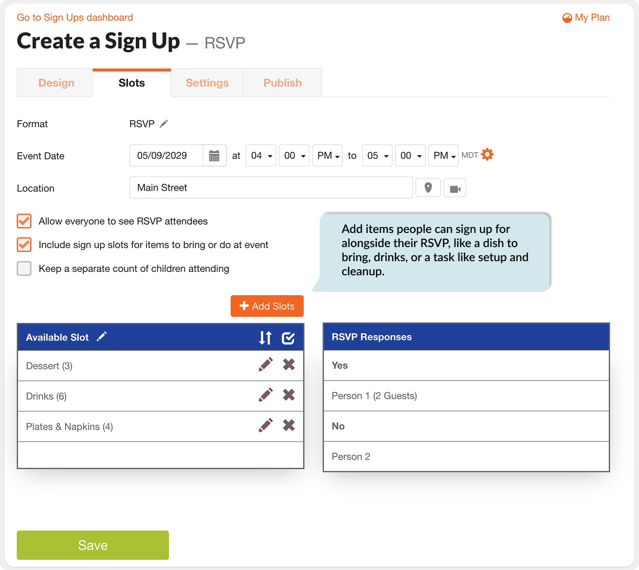 Creating-rsvp-sign-up-signupgenius
