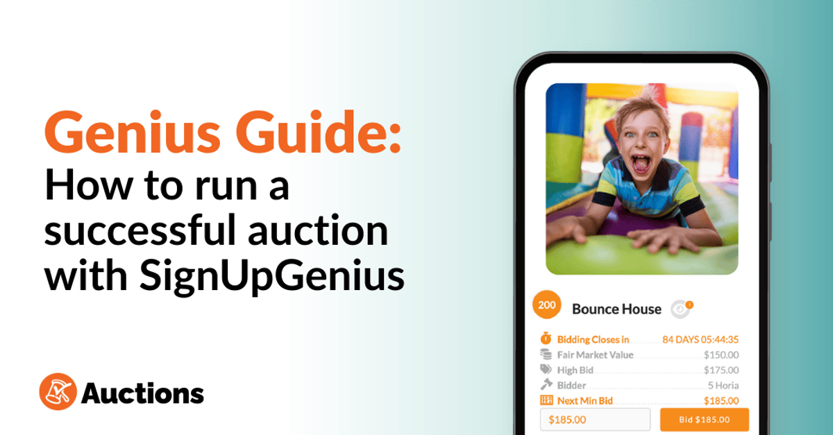 How to Run a Successful Online Auction With SignUpGenius
