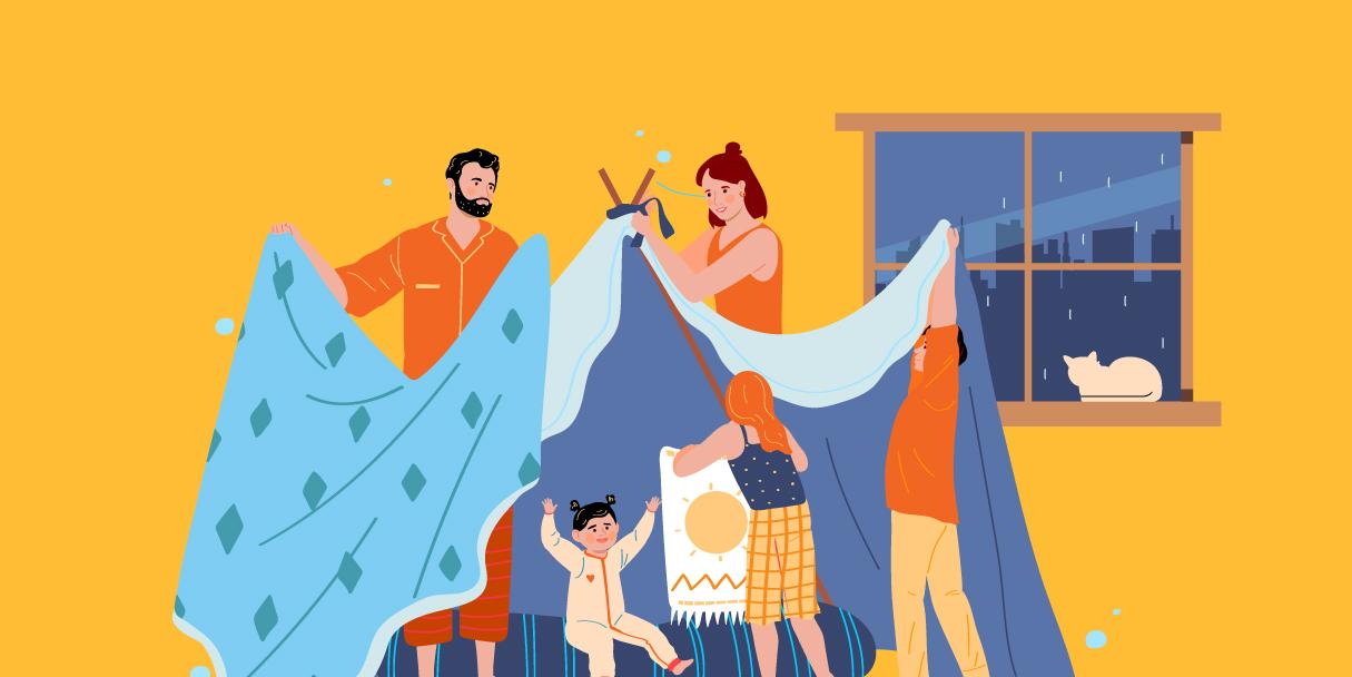 Parents engaging with kids in fun activities