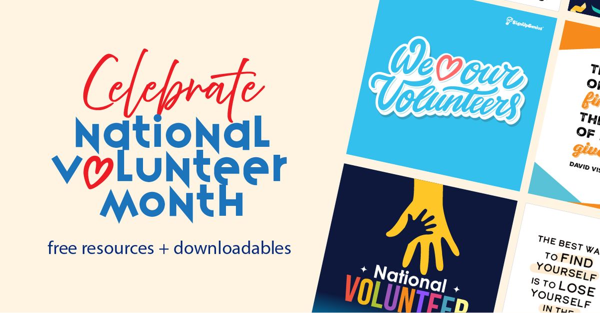 Celebrate National Volunteer Month: Get Free Downloadables