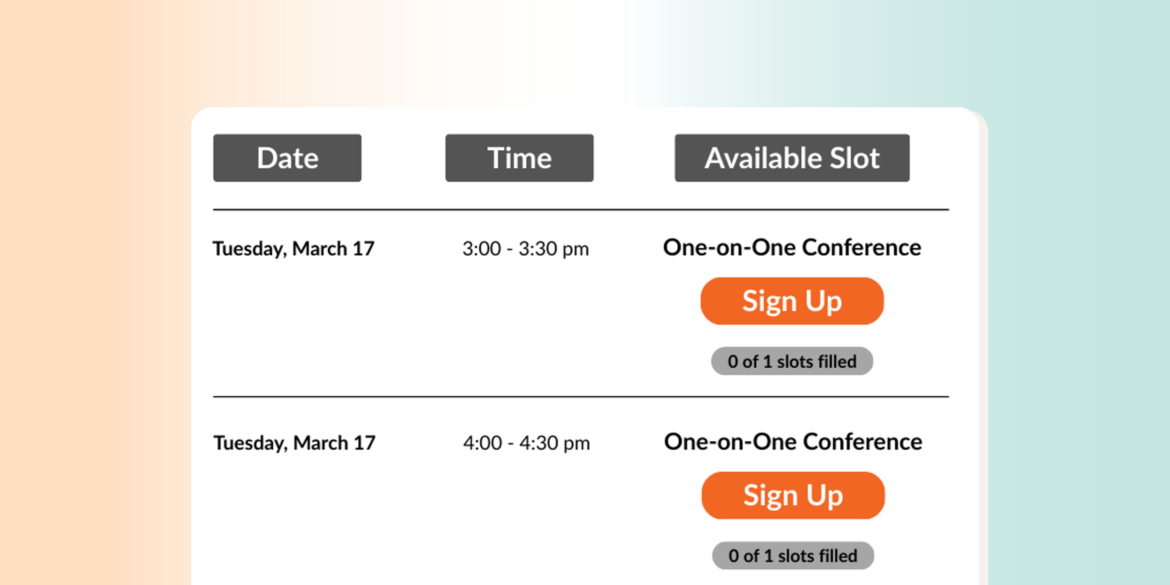 appointment scheduler