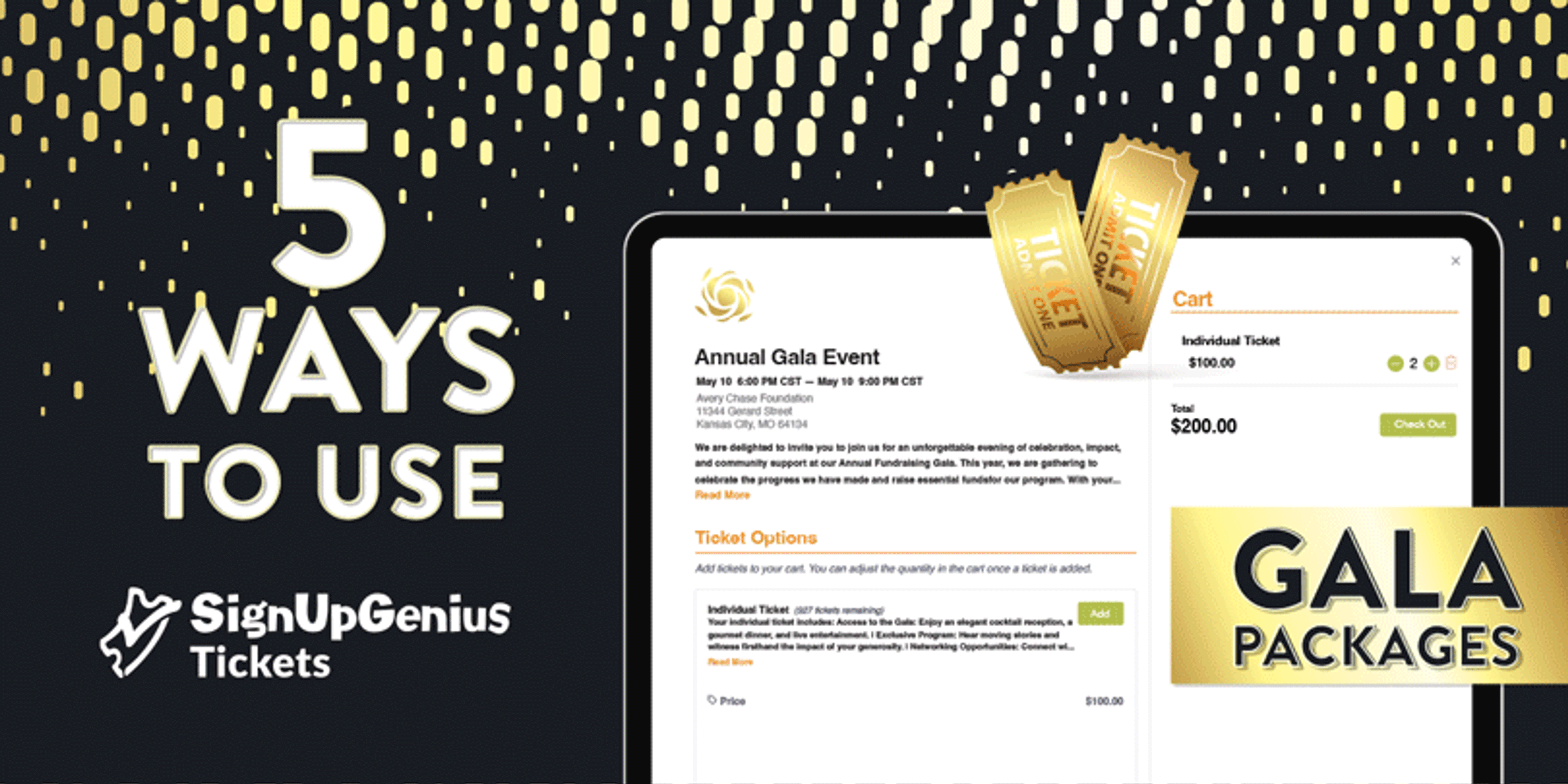 5 Ways to use SignUpGenius Tickets