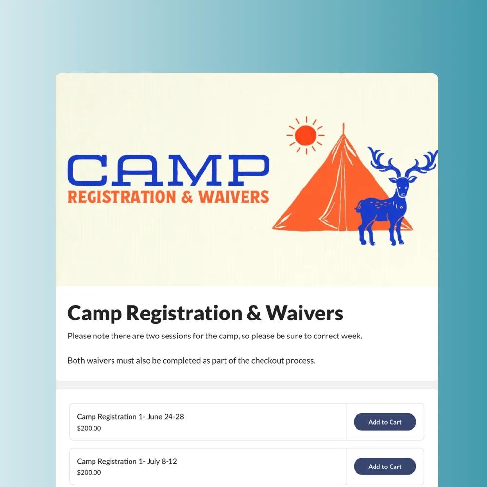 camp registration form