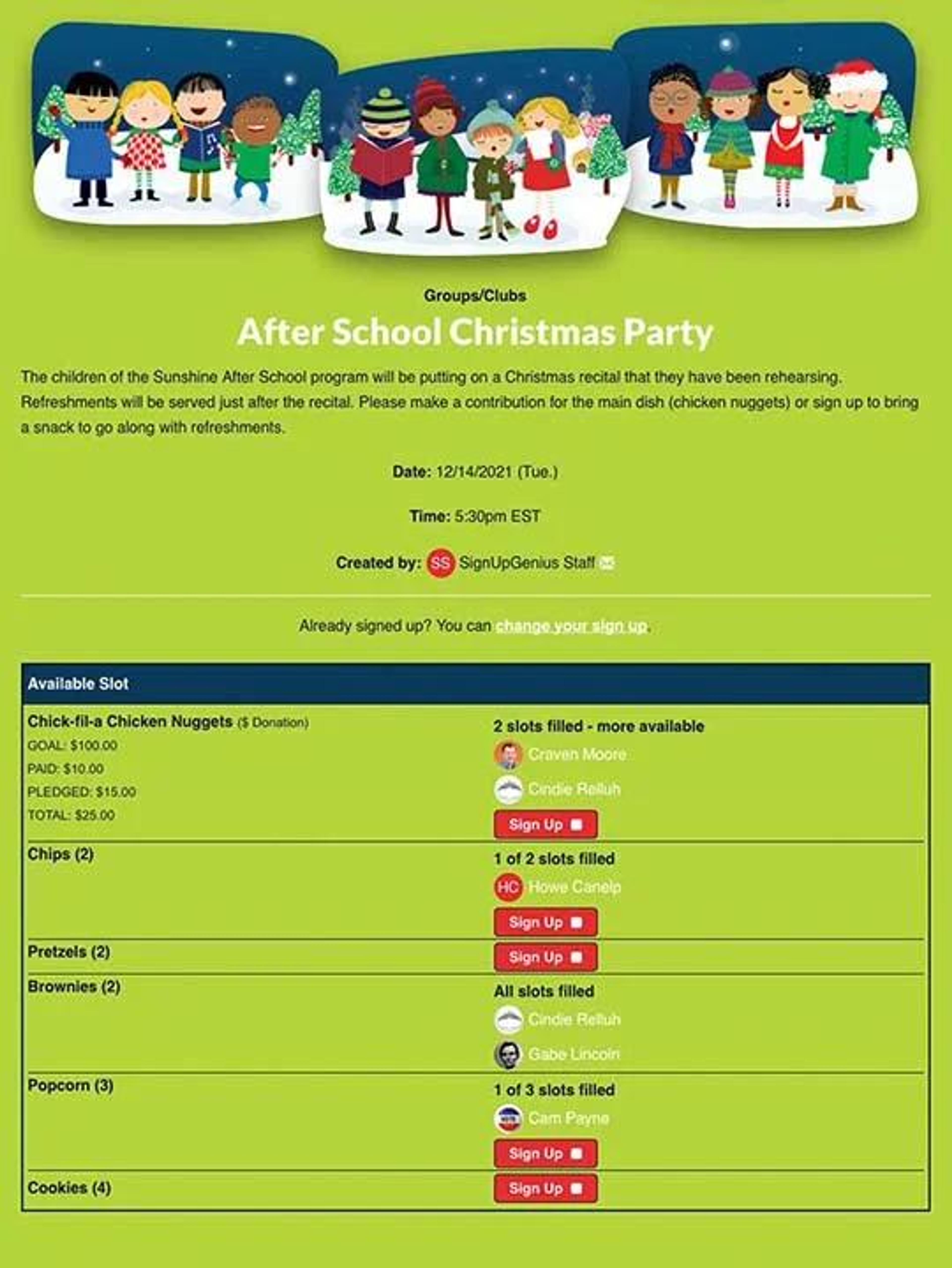 Plan a Program Party or Reception