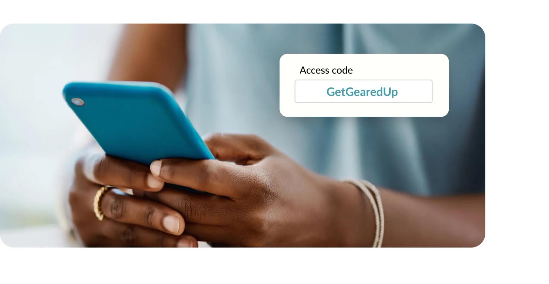 holding phone ordering from online store