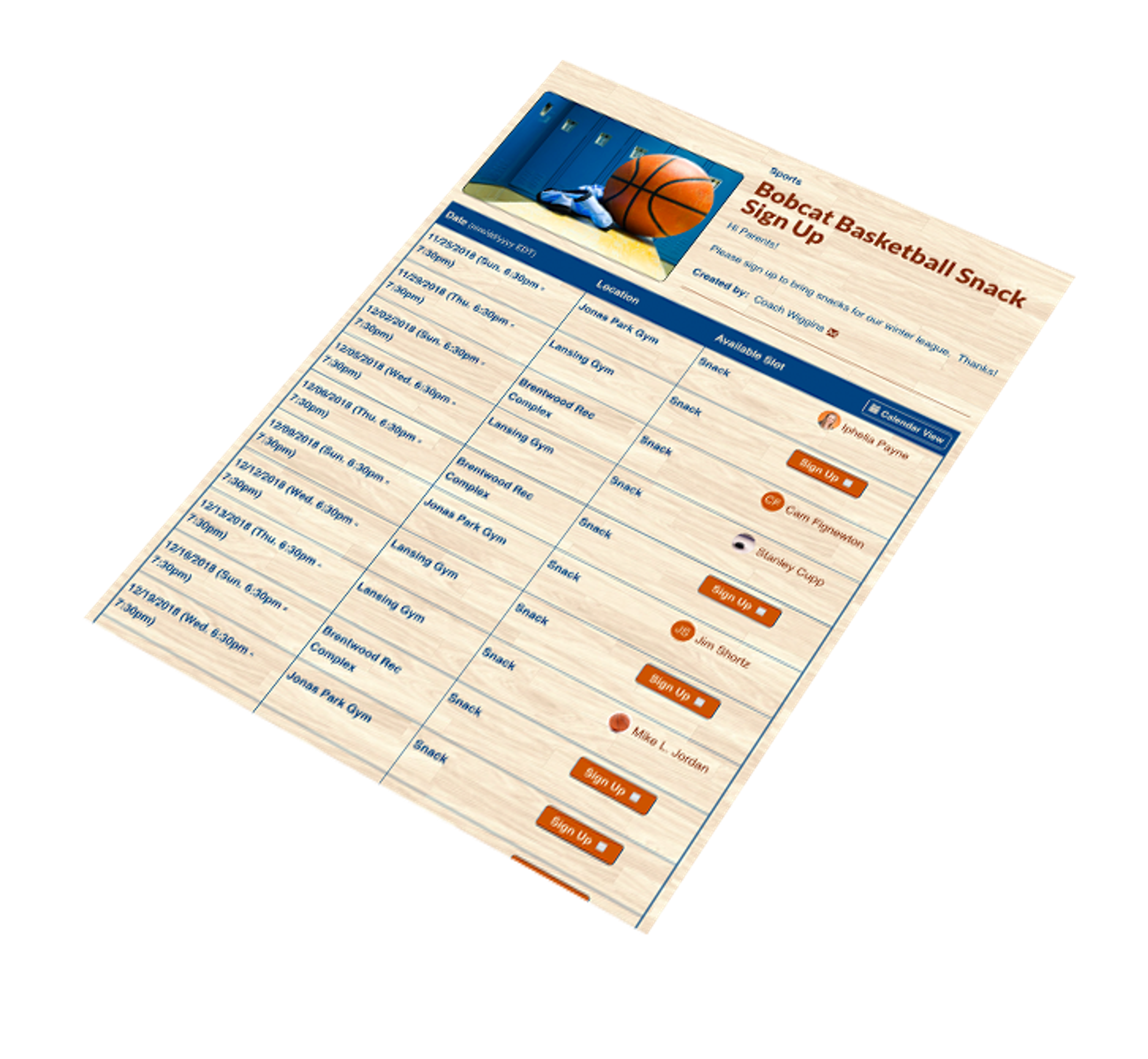 Coordinate Game Day Snacks