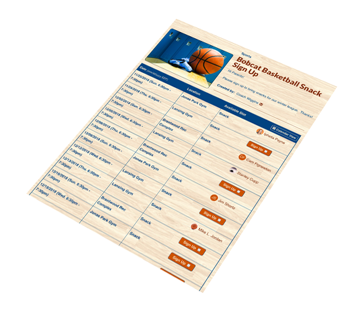 Coordinate Game Day Snacks