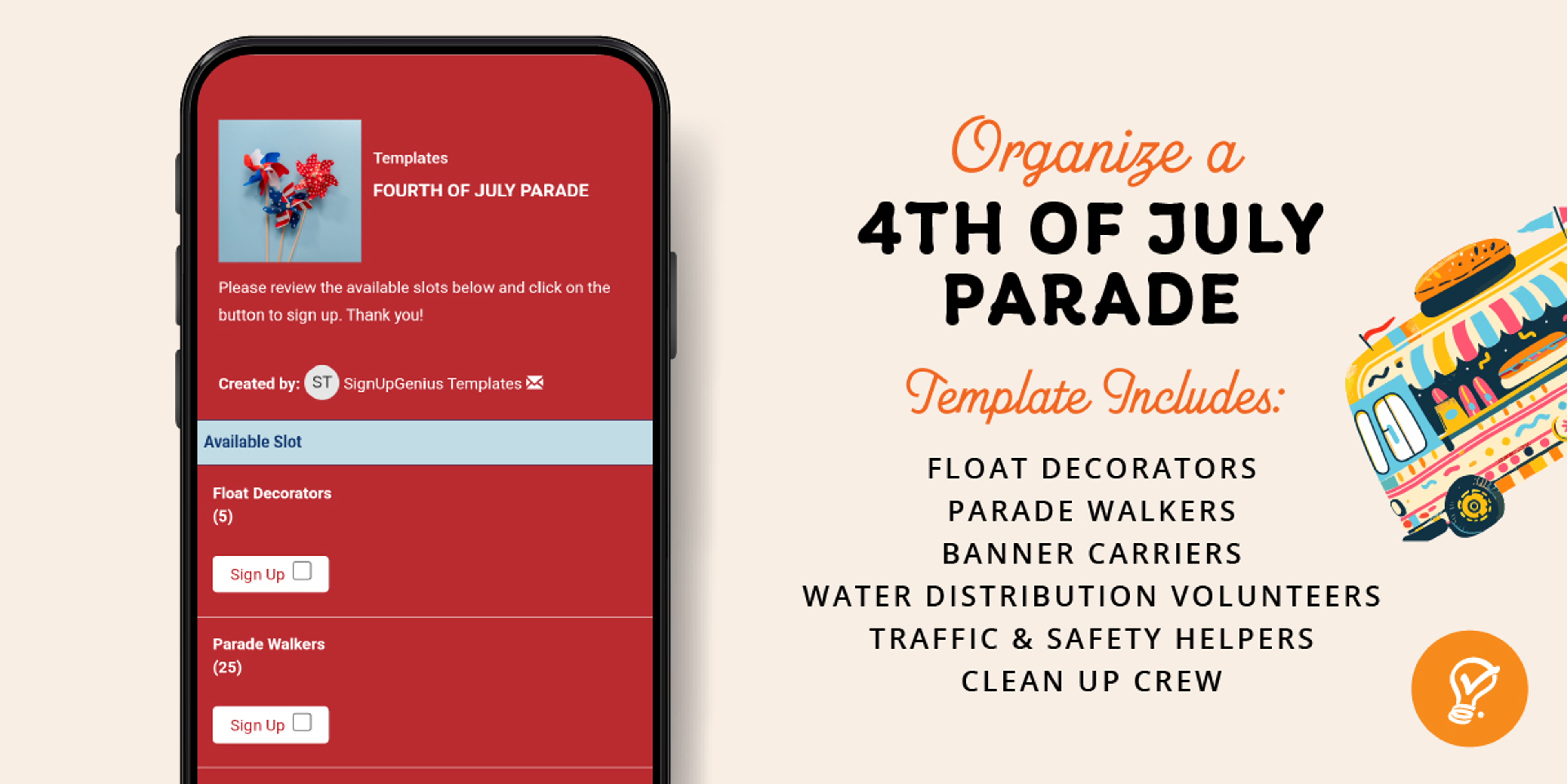 4th of July template