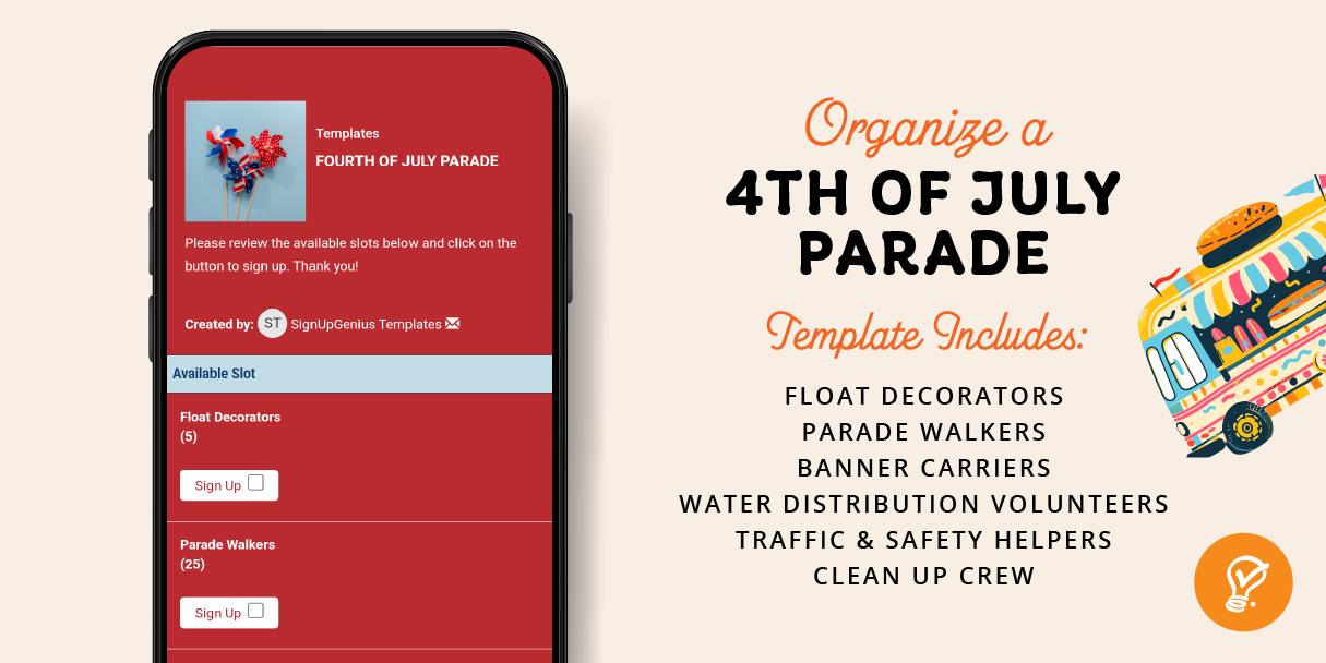 4th of July template