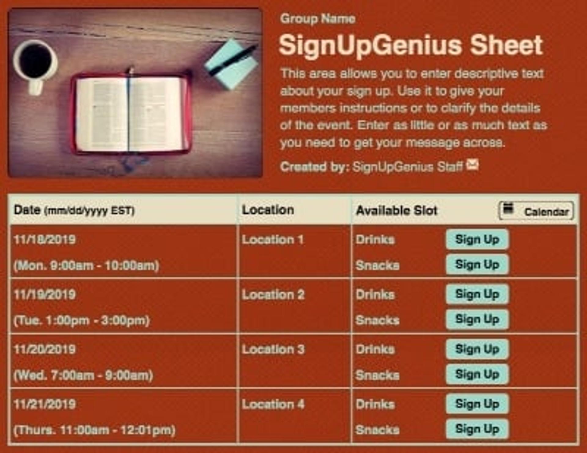 Bible Study/Small Group