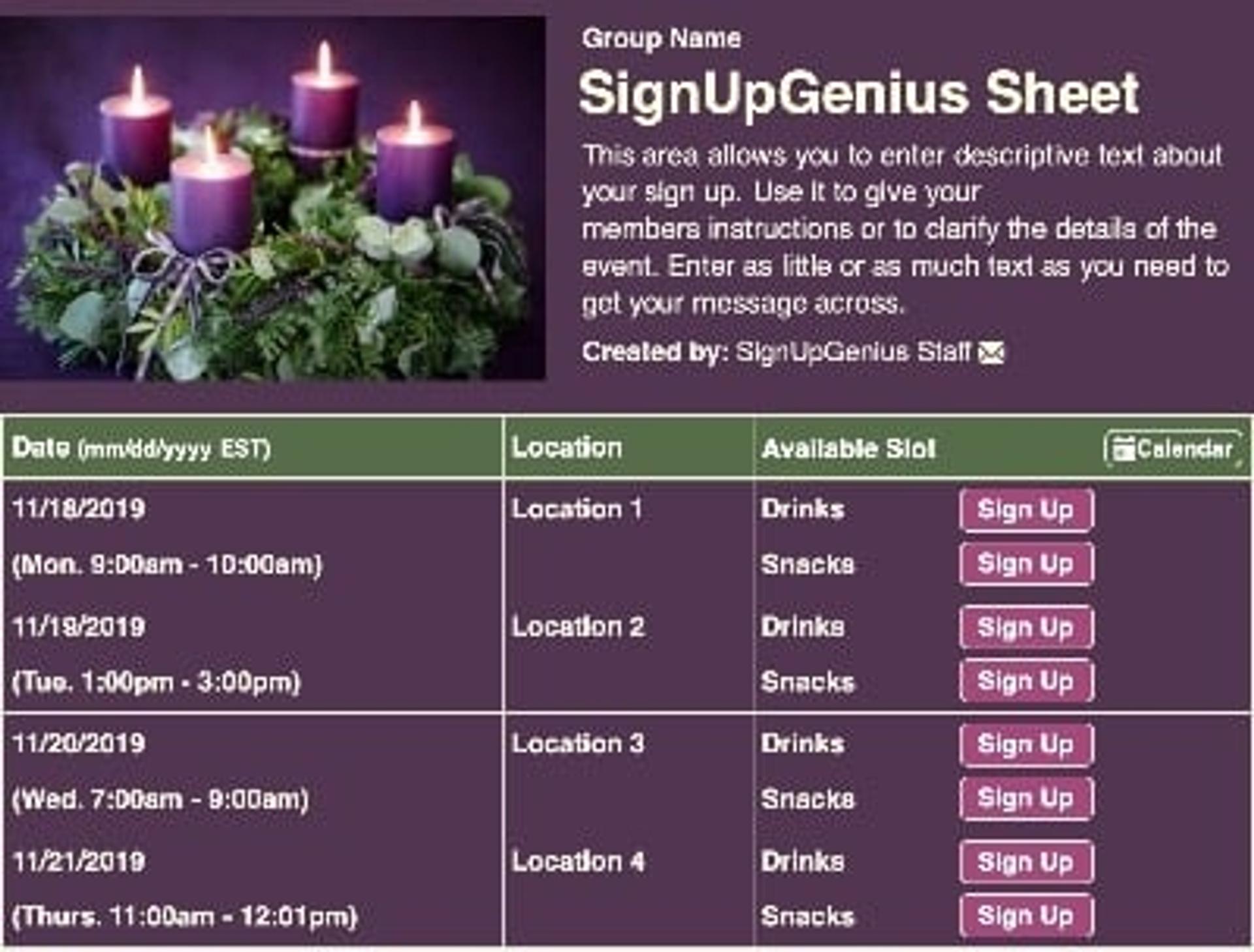 Advent Candles