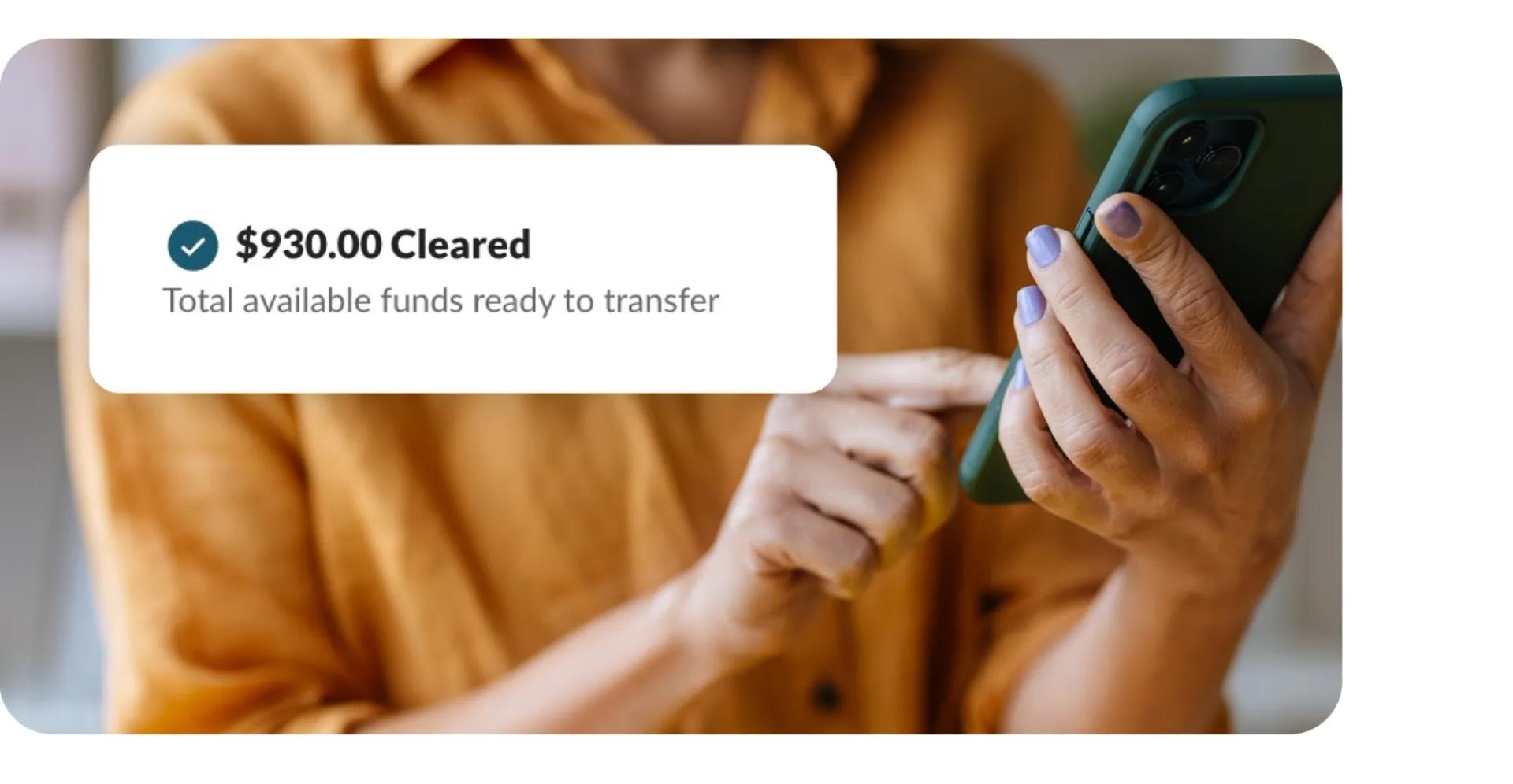 person making payment on mobile