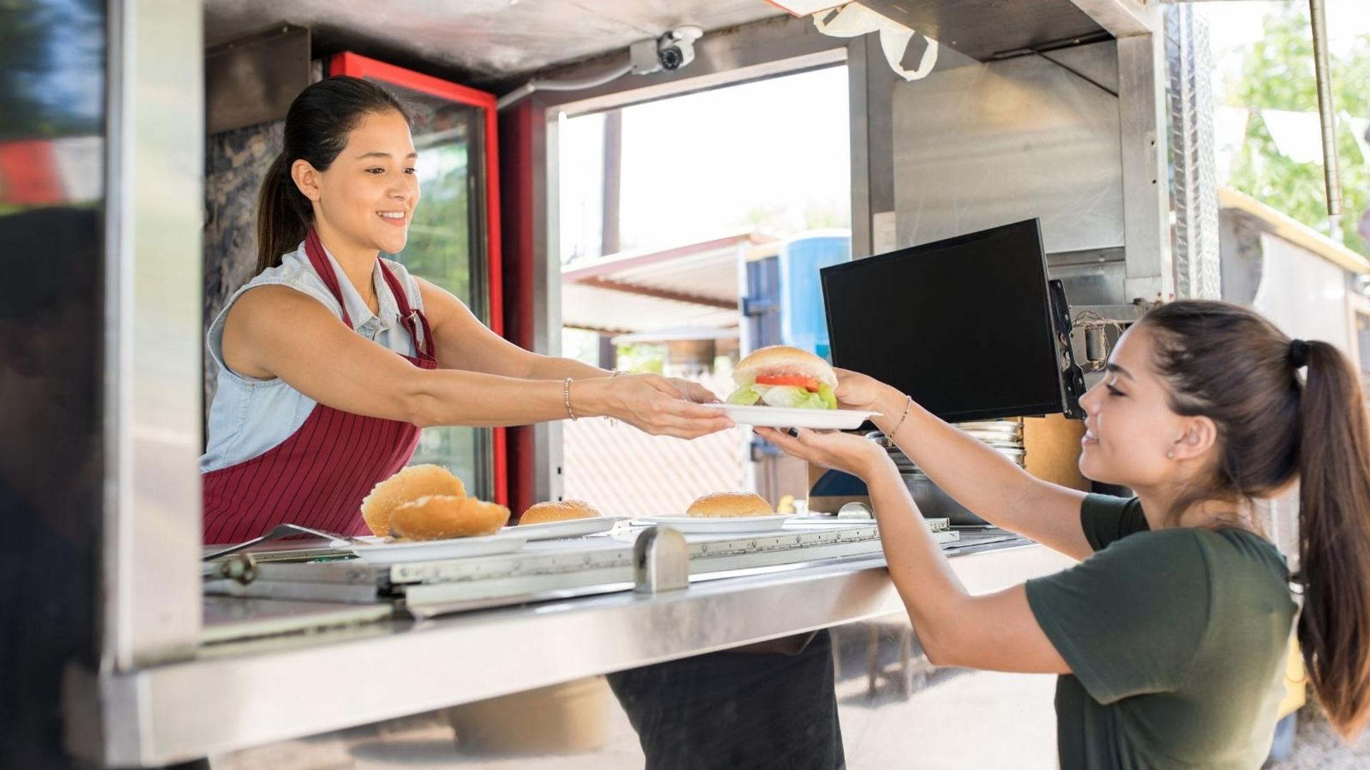 Concession stand window