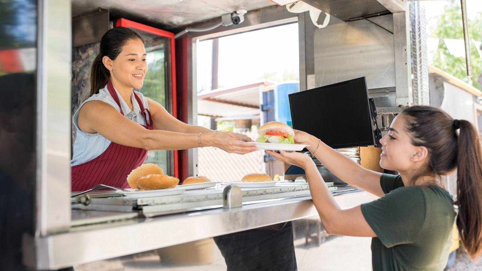 Concession stand window