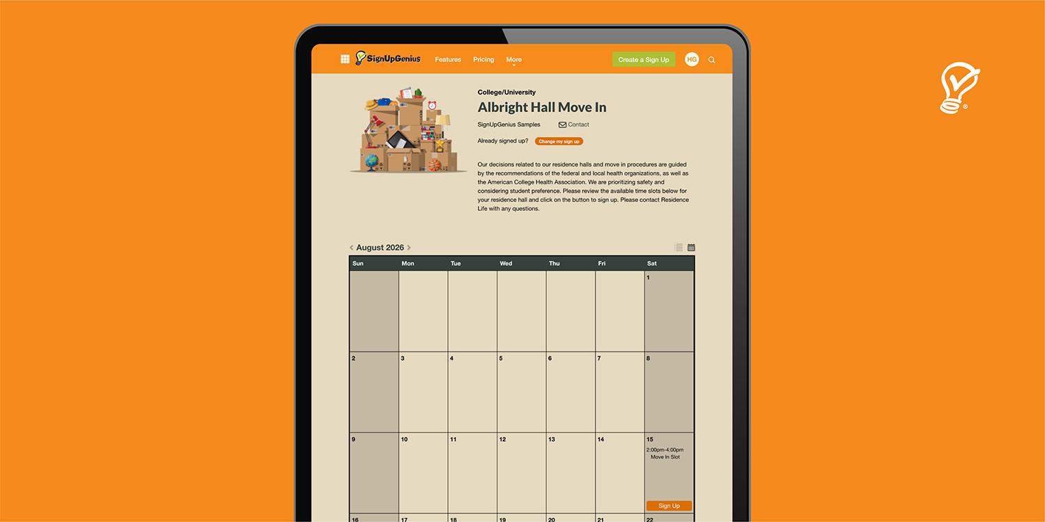 Move In Sign Up