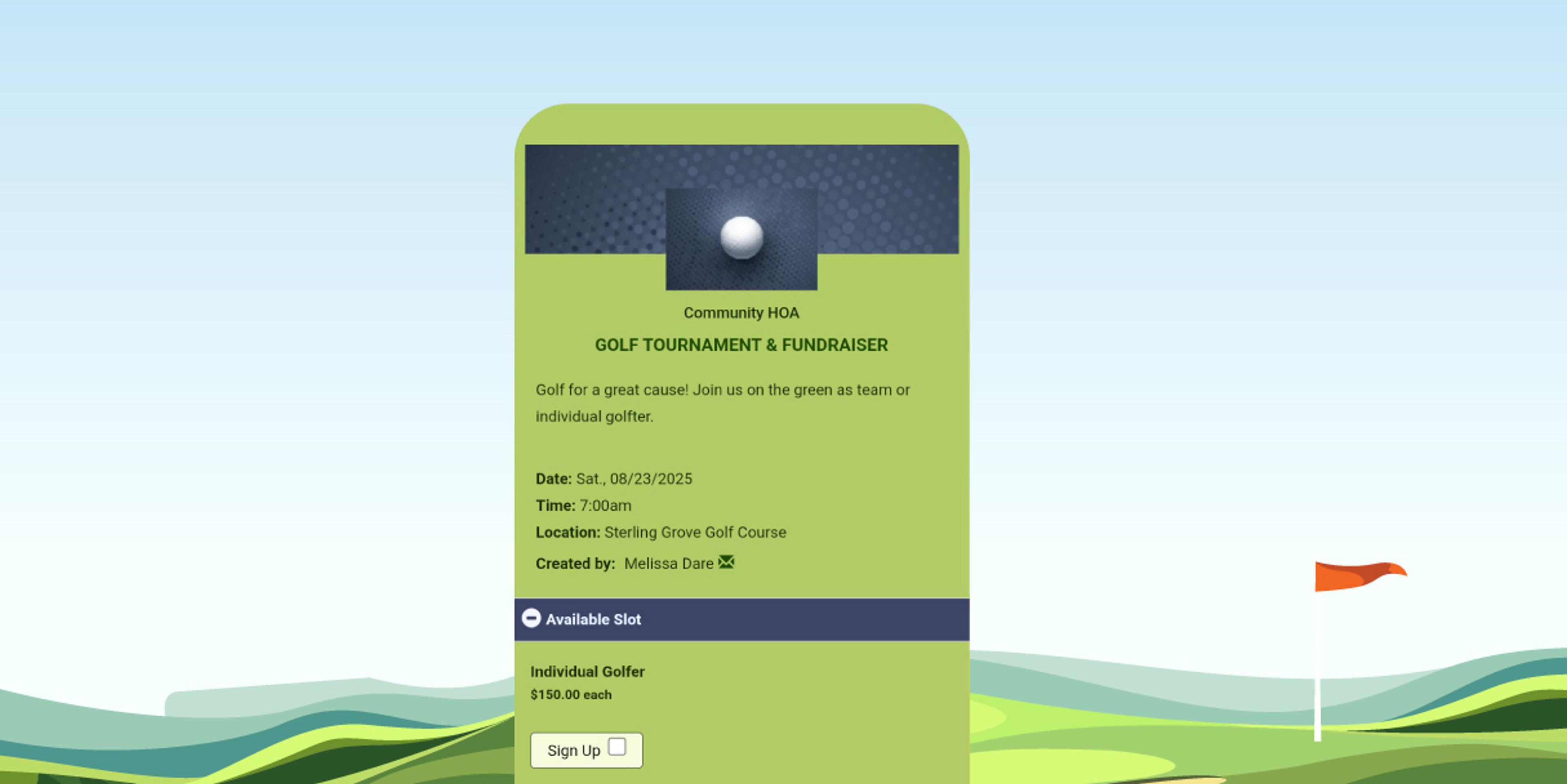 5 Summer fundraisers with a sign up on a phone.