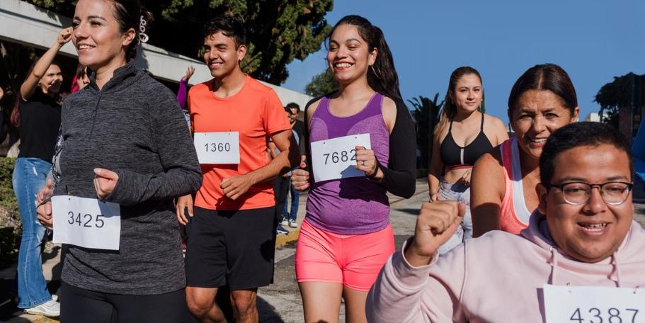 people helping with a fundraiser