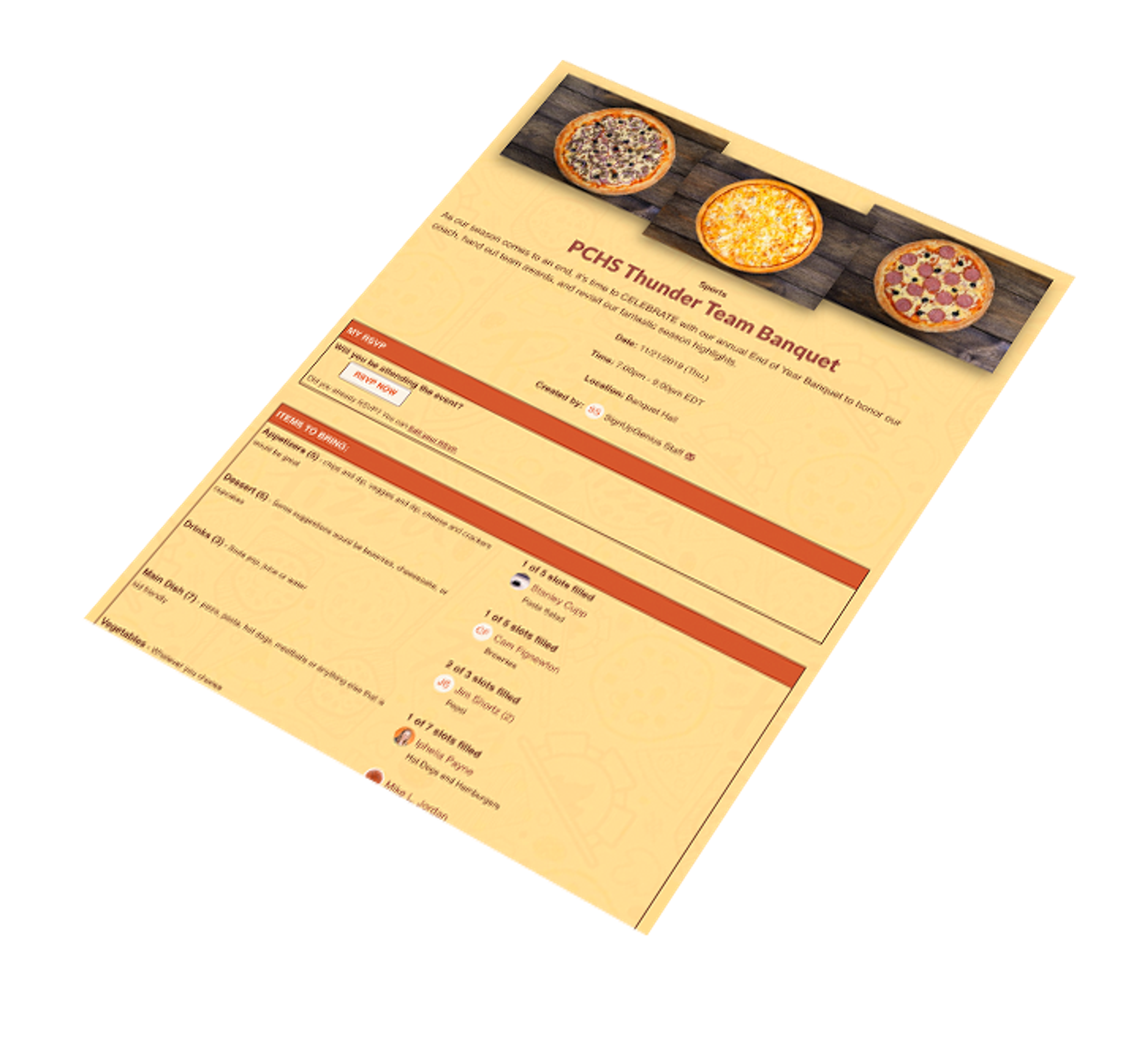 Plan an Awards Banquet