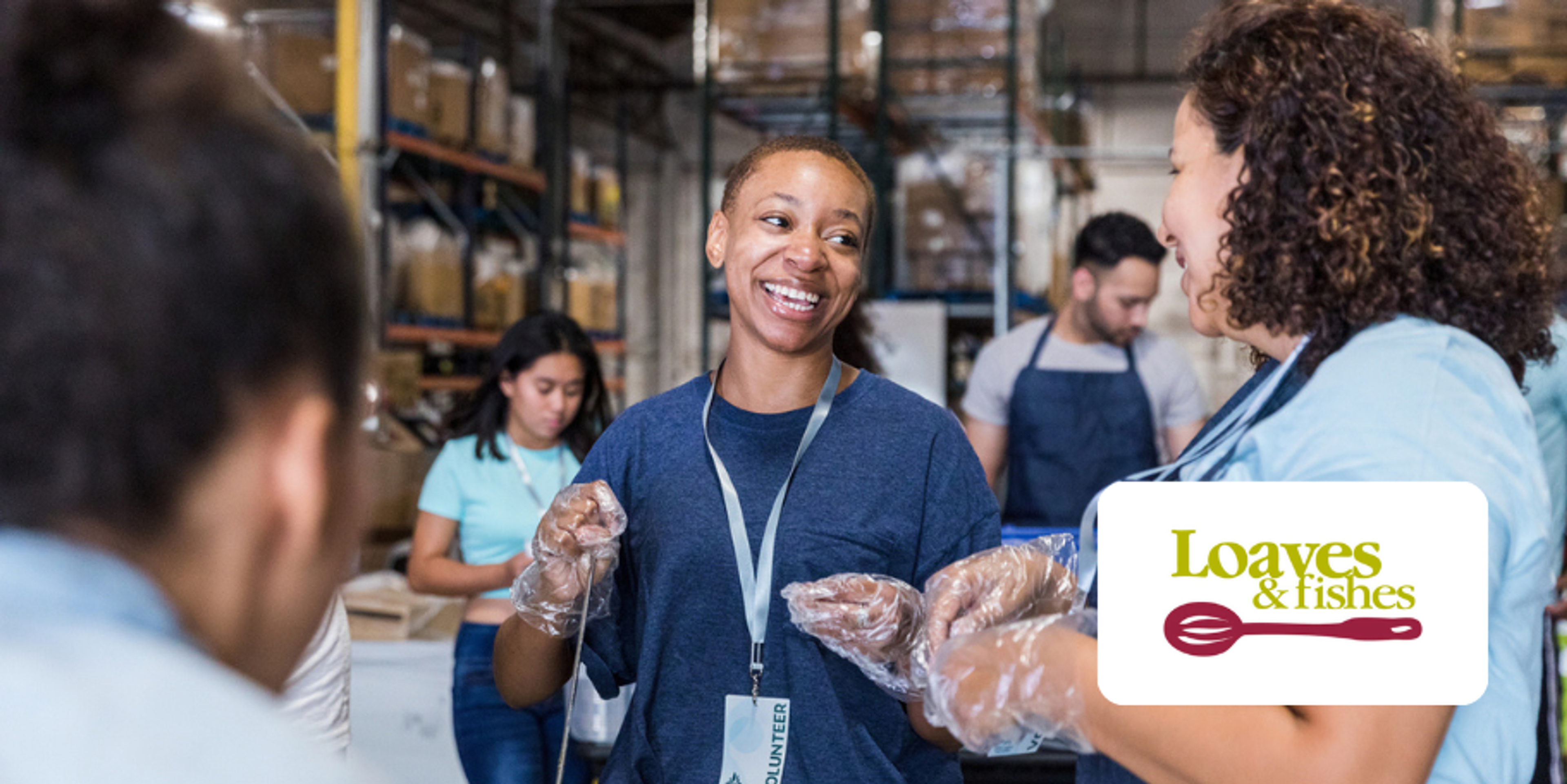 Loaves and Fishes volunteer