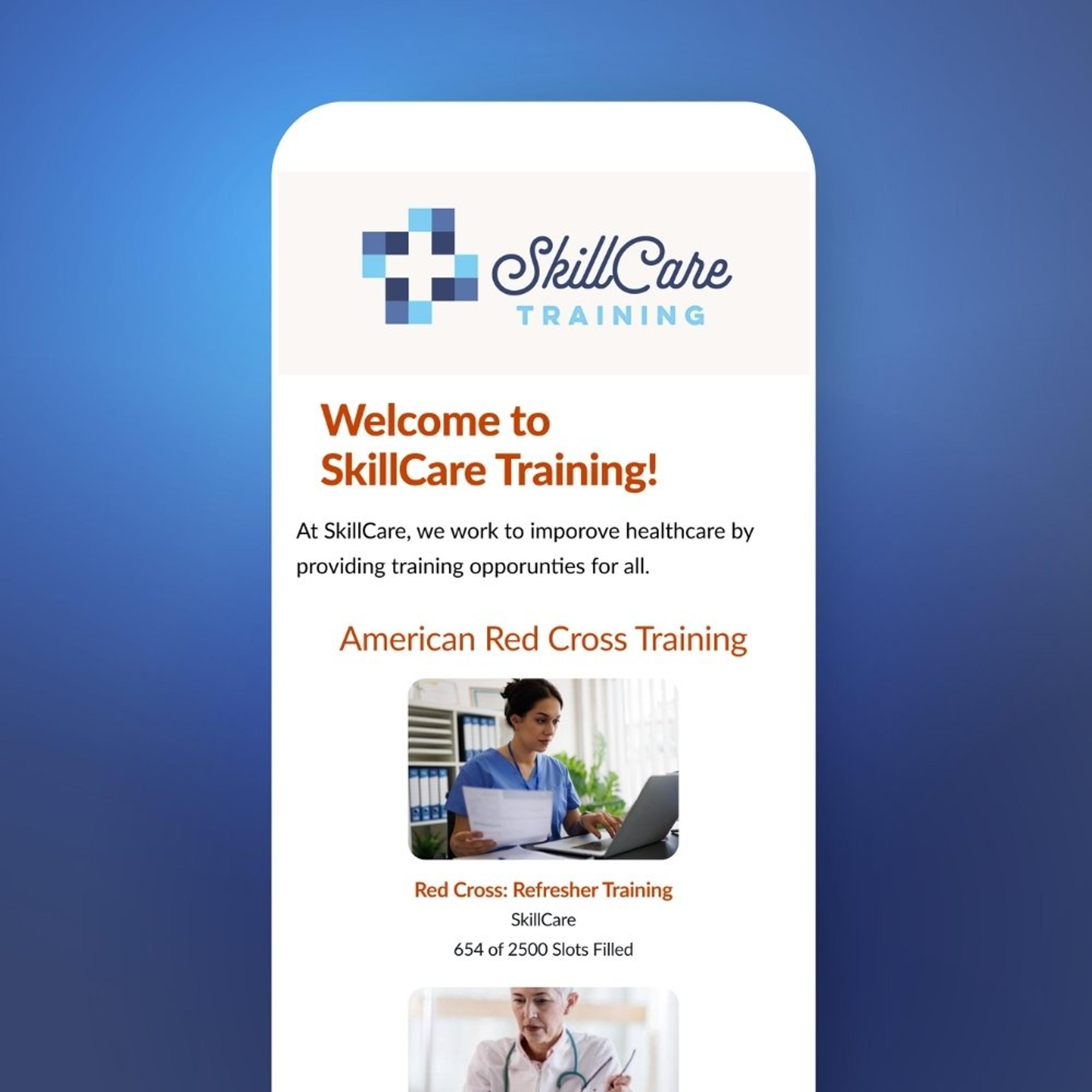 SignUpGenius Enterprise mobile sign up preview