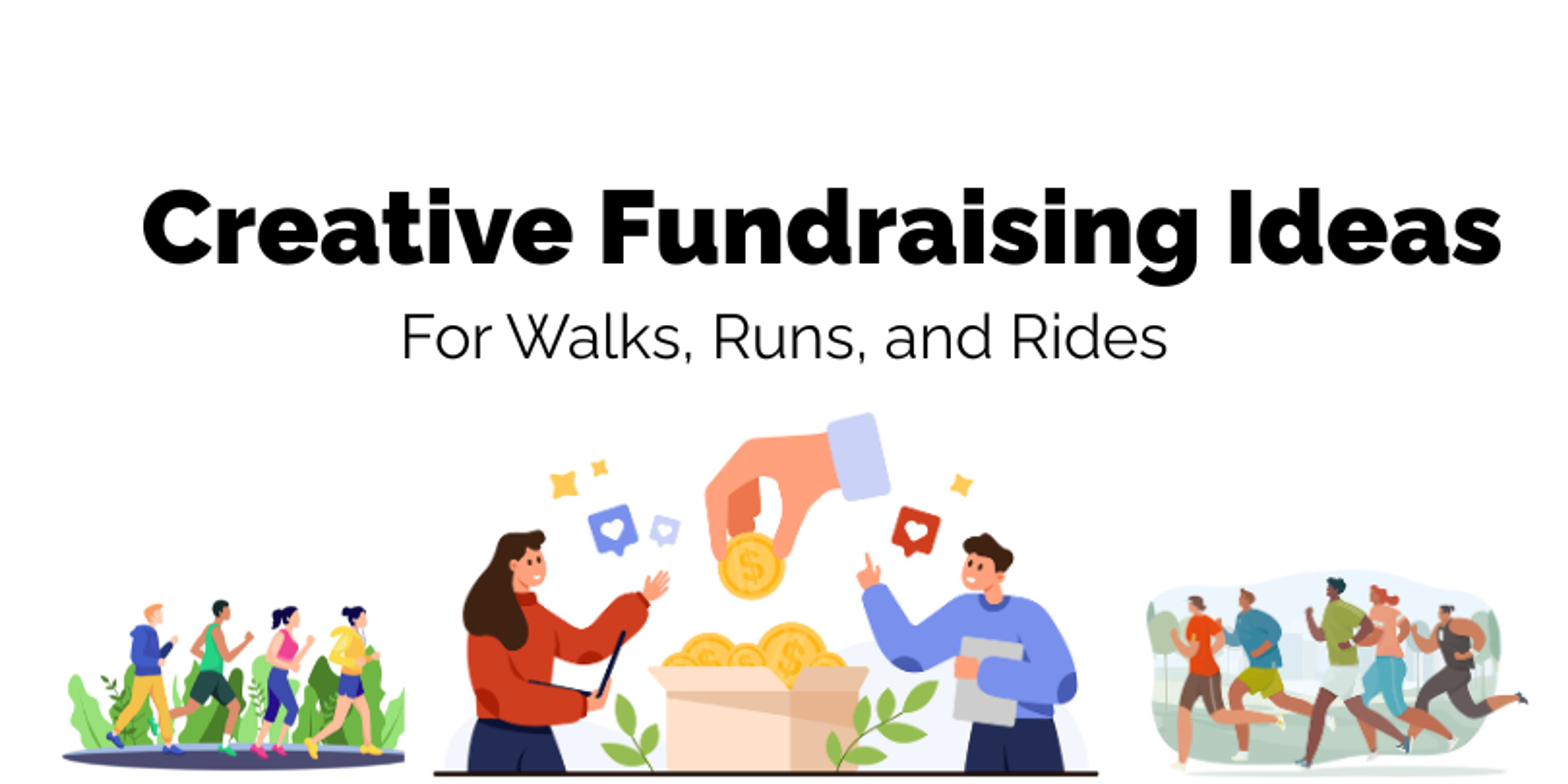 creative fundraising ideas for walks, runs, and rides