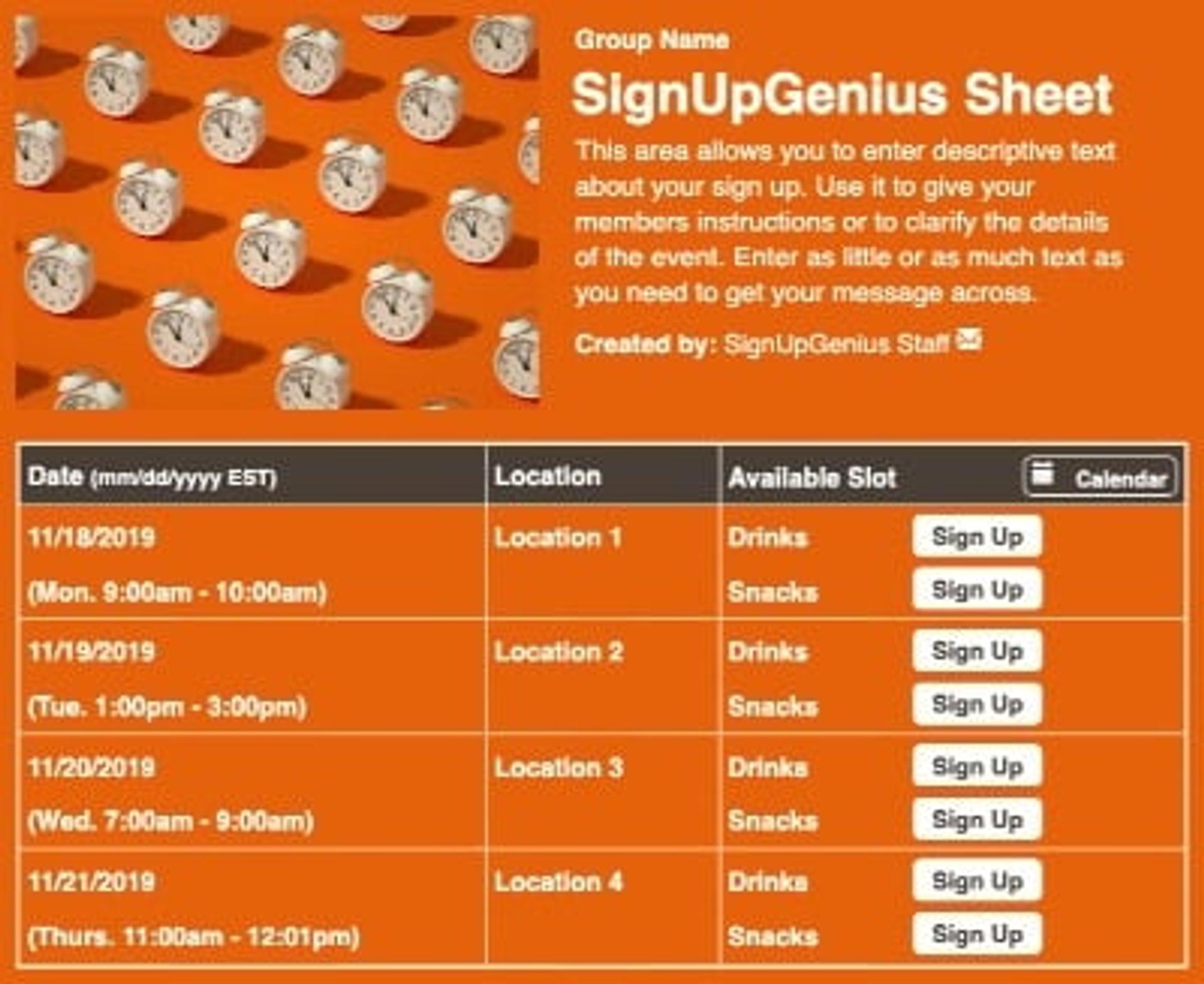 Appointment Clocks