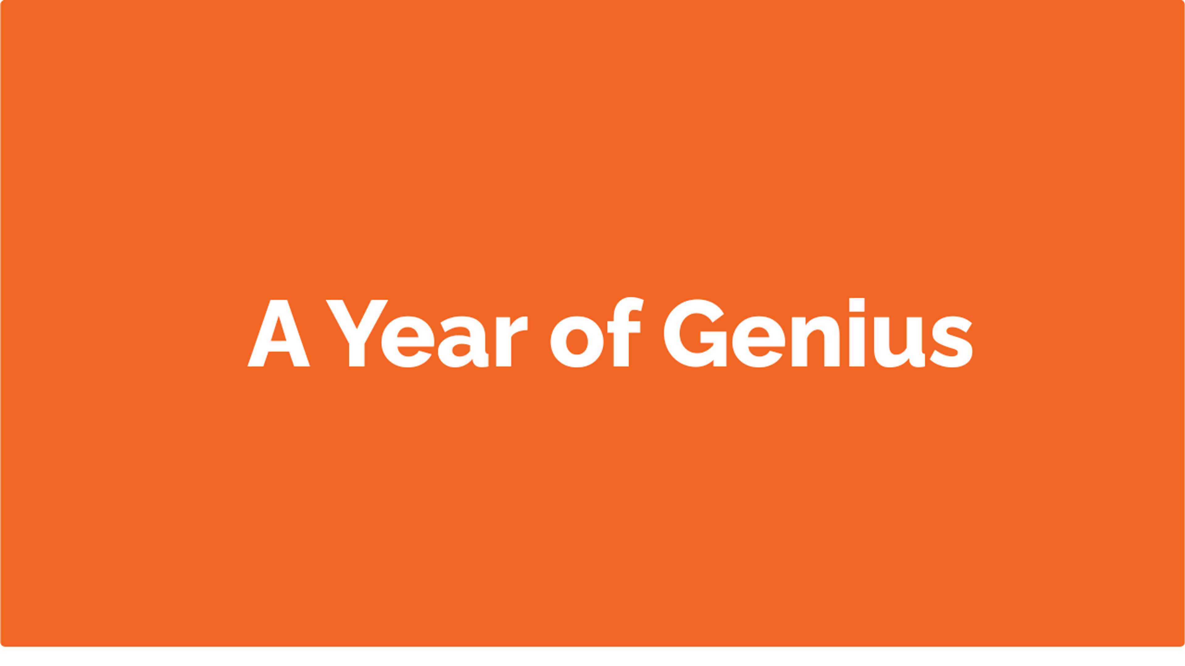 A Year of Genius: How Organizers Won 2025