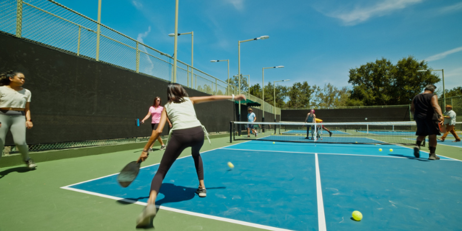 pickleball players