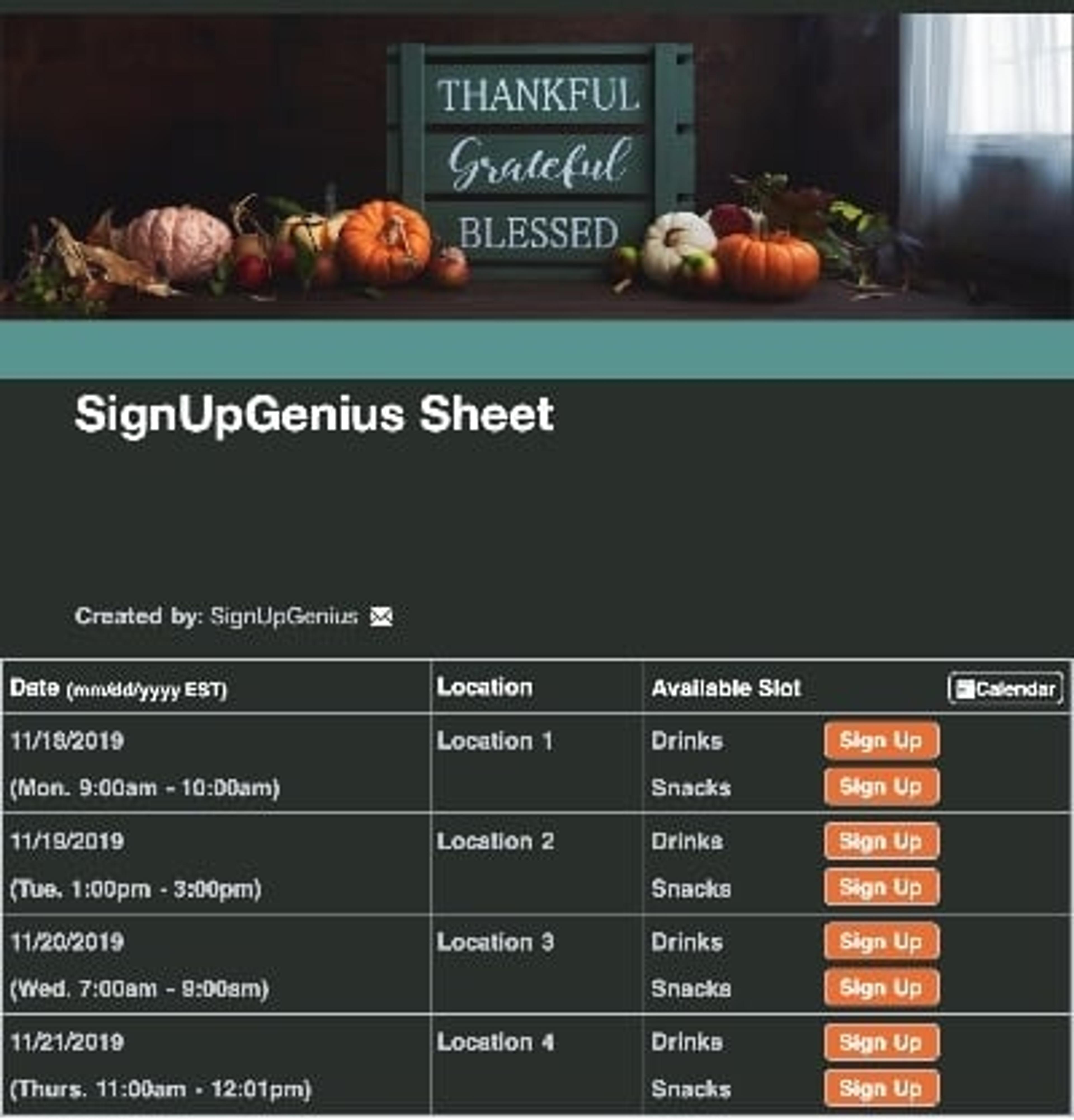 Grateful Thanksgiving