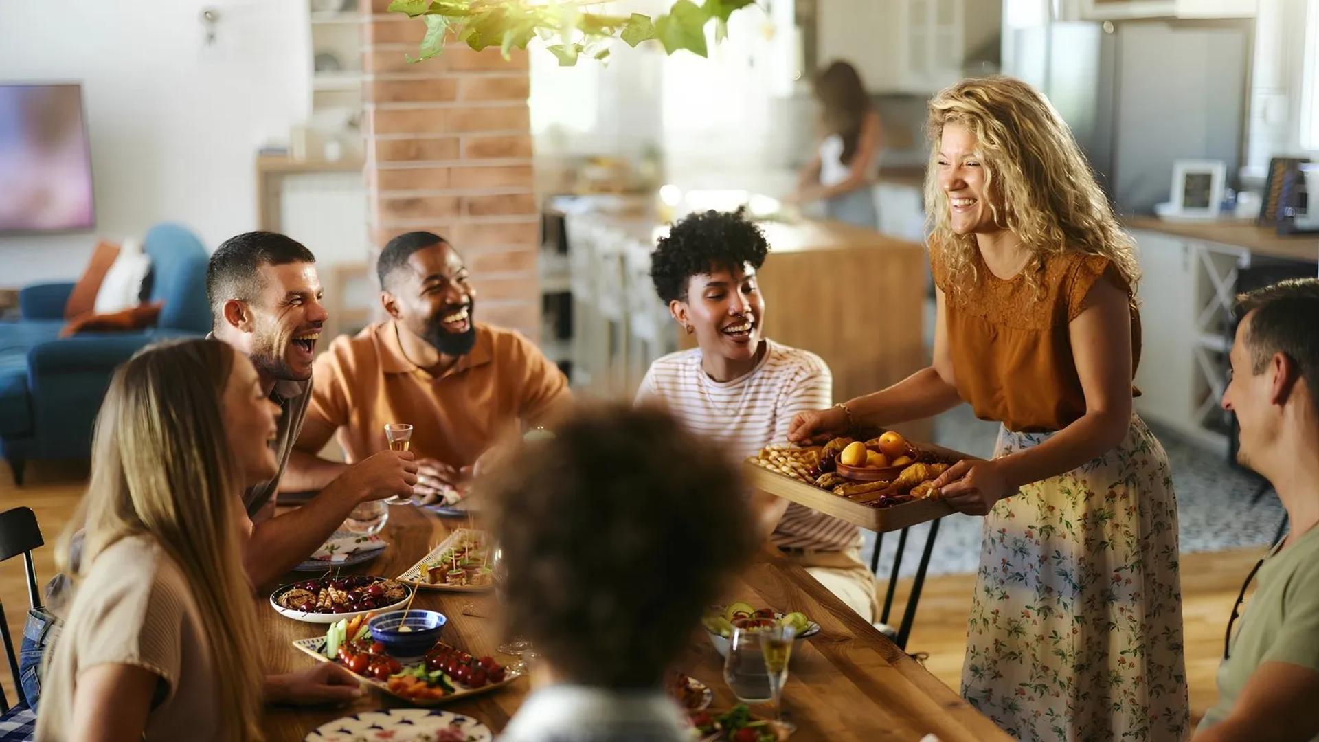 Friendsgiving celebration