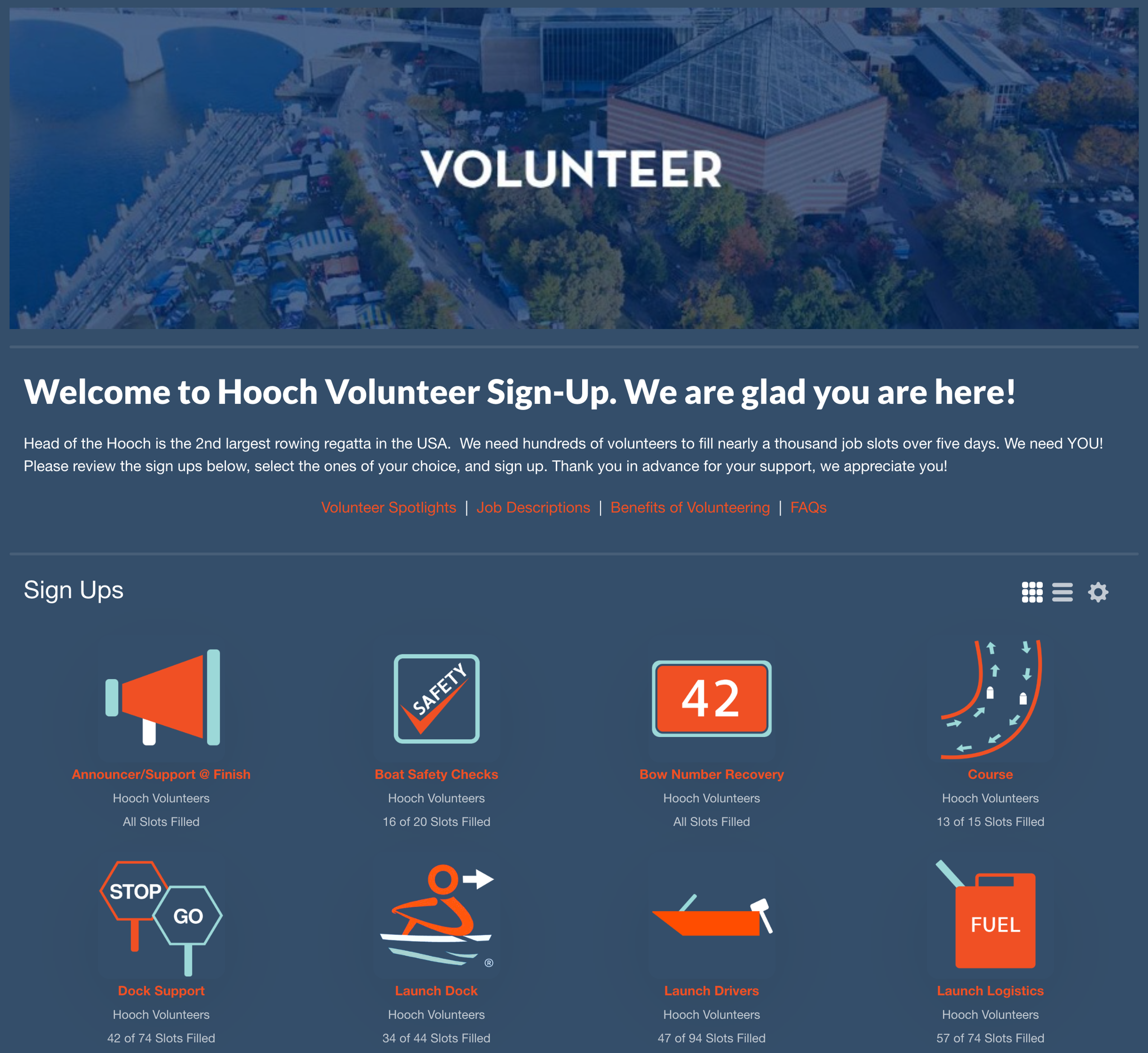 Head of the Hooch Regatta Sign Up