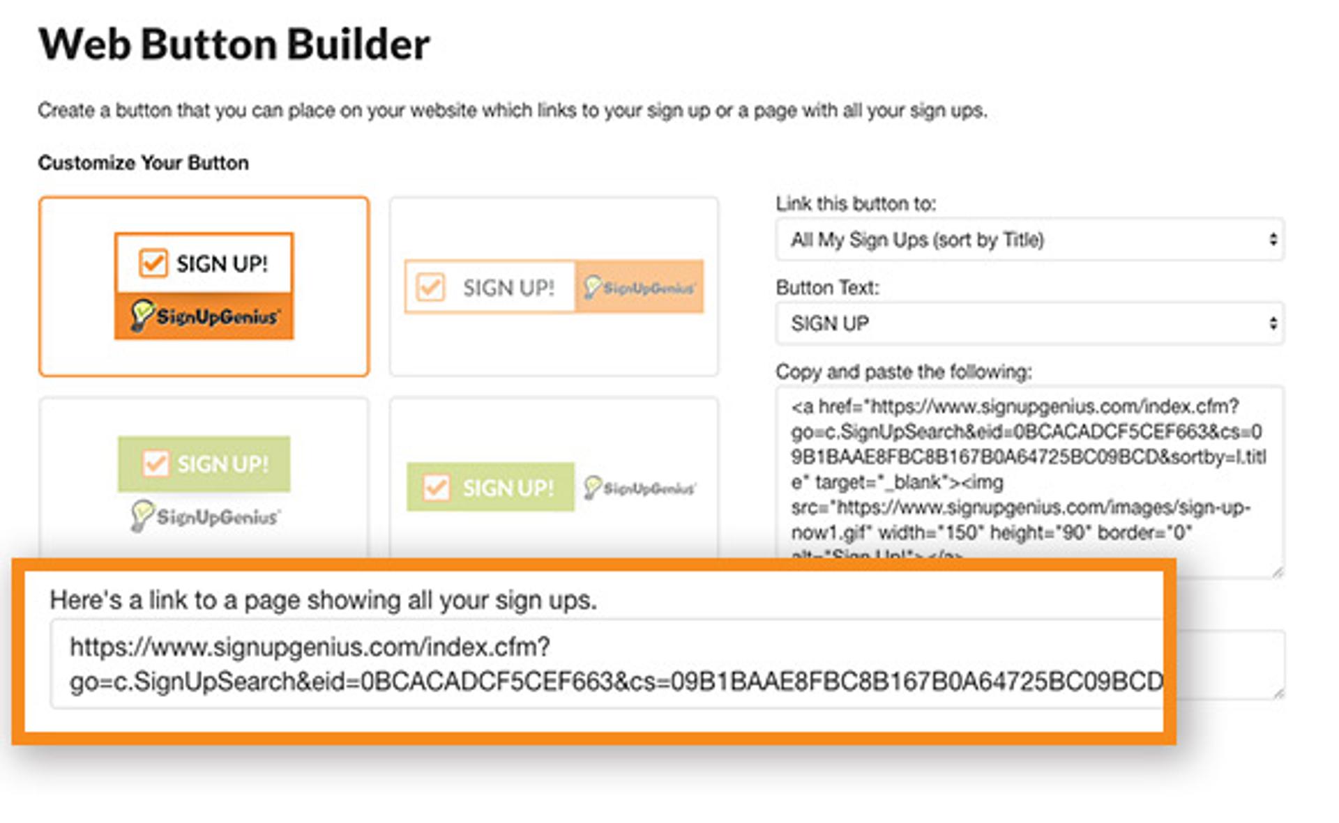 web button