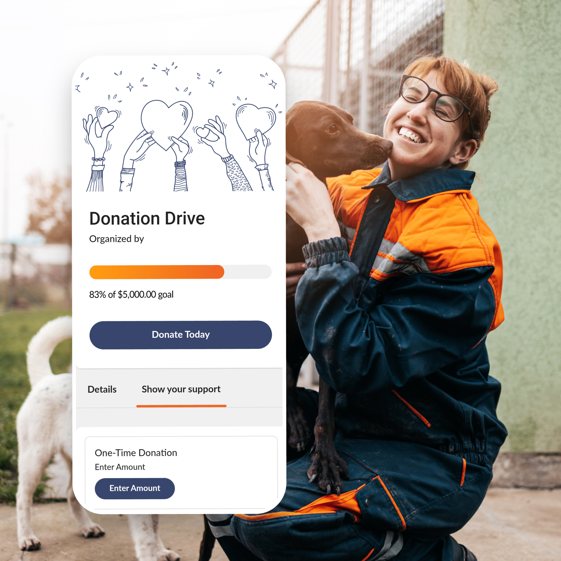 person-with-dog-signupgenius-fundraiser-page-example