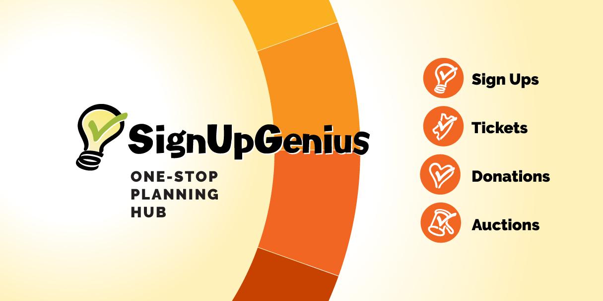 SignUpGenius is a one stop planning hub