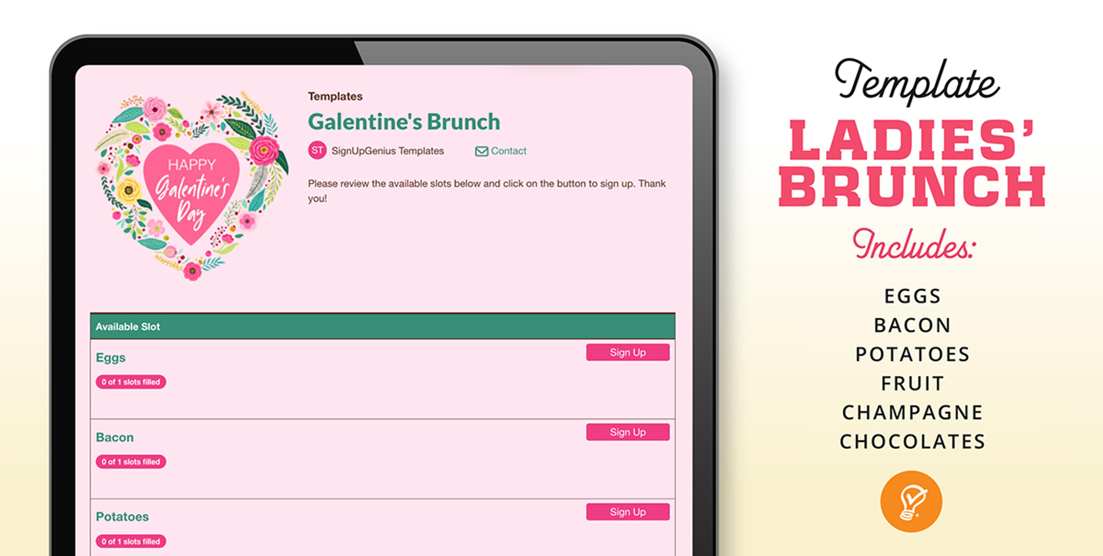 Galentine's Brunch Sign Up