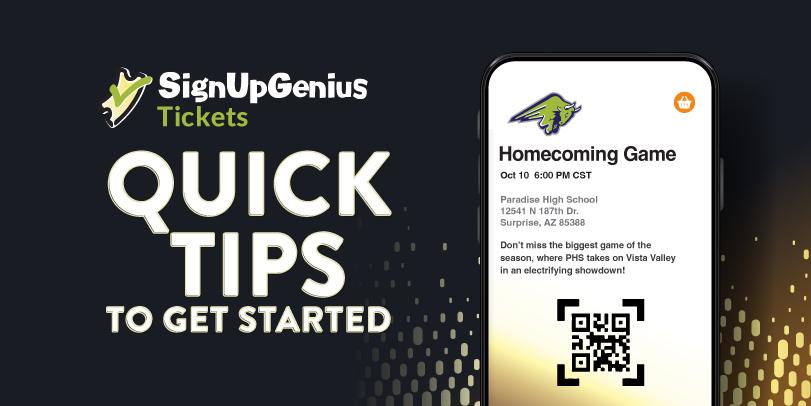 get started with SignUpGenius Tickets